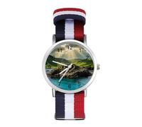 Love Northern Ireland Wrist Watches for Men Women Casual Braided Strap Easy Reader for Work Workout