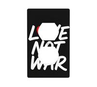 Love Not War Unbreakable Polycarbonate Switch Plate-1 Gang Screwless Wall Plate for Home Office