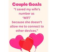 Love - NoteBook, Personal Journal with 120 pages and size 11 x 8.5 inches perfect for gift for couples: Couple Goals