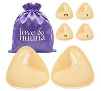 love & nuuna Double-Sided Sticky Push-Up Bra Inserts Reusable Adhesive Ultra Boost Boombra Padded Insert, Nude, B/C