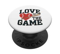 LOVE OF THE GAME Baseball Heart Bat Tournament Athletic PopSockets Adhesive PopGrip