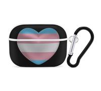 Love of Transgender Heart Compatible with Airpod Pro Case PC Scratch-Resistant Drop-Proof Protective Cover with Keychain