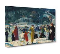 Love Of Winter By George Bellows Canvas Print | Gallery Wrapped 30mm Frame Wall Art | 30x20 inches | Ready to Hang | Classic Landscape Picture | Living Room Bedroom Lounge Office