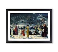 Love of Winter by George Bellows Framed Print | A2 Black Framed Wall Art | Ready to Hang | Modern Love Picture | Living Room Bedroom Lounge Office