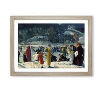 Love of Winter by George Bellows Framed Print | A2 Oak Framed Wall Art | Ready to Hang | Modern Love Picture | Living Room Bedroom Lounge Office