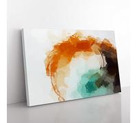 Love Of Yesterday In Abstract Modern Art Canvas Wall Art Print Ready to Hang, Framed Picture for Living Room Bedroom Home Office Décor, 50x35 cm (20x14 Inch)