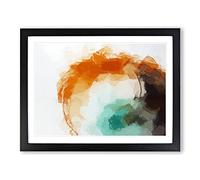 Love Of Yesterday In Abstract Modern Art Framed Print | A3 Black Framed Wall Art | Ready to Hang | Abstract Love Picture | Living Room Bedroom Lounge Office