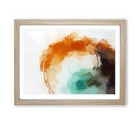 Love Of Yesterday In Abstract Modern Art Framed Print | A4 Oak Framed Wall Art | Ready to Hang | Abstract Love Picture | Living Room Bedroom Lounge Office