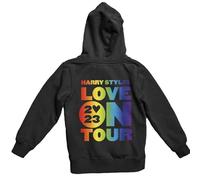 Love On Tour Black Hoodie -Harry Album Styles Singer Celebrity Famous Fan Setlist Songs Crush Floral Day Dreaming Adore Fashion Adults Pullover Presents Gifts(Black, Small)