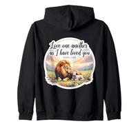 Love One Another As I Have Loved You Christian Bible Verse Zip Hoodie