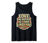 Love One Another As I Have Loved You Christian Bible Vintage Tank Top