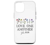 Love One Another Daisy Boho Christian Bible Verse John 13:34 Case for iPhone 12/12 Pro