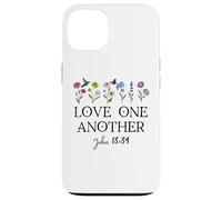 Love One Another Daisy Boho Christian Bible Verse John 13:34 Case for iPhone 13