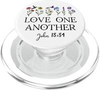 Love One Another Daisy Boho Christian Bible Verse John 13:34 PopSockets PopGrip for MagSafe