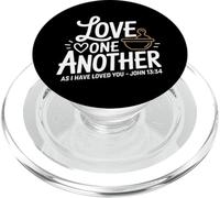 Love One Another John 13:34 Christian Scripture Message PopSockets PopGrip for MagSafe