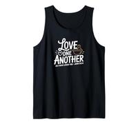 Love One Another John 13:34 Christian Scripture Message Tank Top