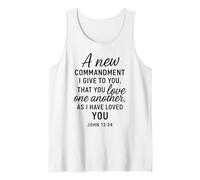 Love One Another John 13:34 Scripture Bible Verse Prayer God Tank Top