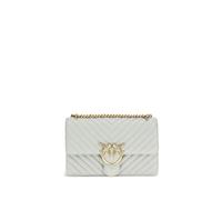 Love One Classic Leather Shoulder Bag - female - PINKO - Cross Body Bags - Gray - ONE SIZE - Bags ONE SIZE