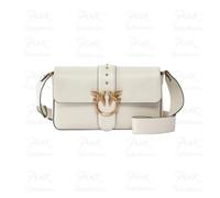 PINKO Love One Shoulder bag Leather 27 cm white