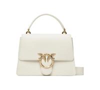 PINKO Love One Top Handle Classic Light M White - Antique Gold