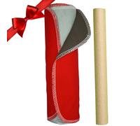 love our planet 2Ply 10 Reusable Unpaper Towels, Anti Stain Eco Friendly Kitchen Paper Roll, Natural Cleaning Cloths, Charcoal Bamboo and Cotton Flannel Paperless Kitchen Roll (Grey & Red)