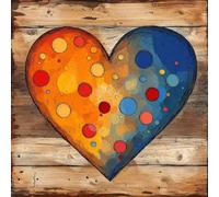 love Paint By Numbers For Adults, blue Painting By Numbers for adults, DIY Craft Kits for Kids On Personalised Canvas for Beginner, Includes Brushes & Acrylic Paint, Funny Gifts For Women 35x35cm 3-13