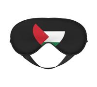 Love Palestine Flag 11 Love Palestine Flag Sleep Masks Adjustable Strap Soft Eye Mask for Women Men Travel Work Home