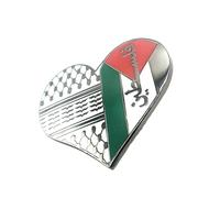 Love Palestine Support Free Heart Metal Enamel Country Flags Pin Badge