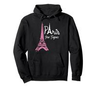 Love Paris Simple Eiffel Tower Graphic for City Lovers Pullover Hoodie