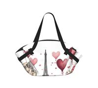 Love Paris Tower Coffee Wine Perfume Bicycle Heart Print Foldable Camping Bag Duffle Bag Waterproof Travel Bag Camping Mattress For Outdoor Park Beach