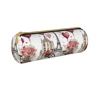Love Paris Tower Coffee Wine Perfume Bicycle Heart Pvc Pencil Case,Small Pen Pouch,Fashion Aesthetic Cases,For Pens,Pencils,And Accessories