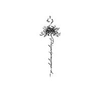 Love Parting Herbal Flower Higan Flower Waterproof Long-Lasting Juice Tattoo Sticker For Men And Women Original