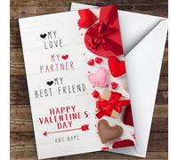 Love Partner Best Friend Personalised Valentine's Day Card - Personalised Valentines Card, Valentine's Day Card For Him, For Her, Special Valentine's Card