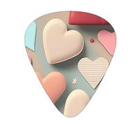 Love pattern Patterned guitar picks - (thin/medium/thick) free to choose, suitable for all kinds of string instruments,