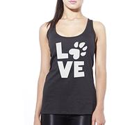 Love Paw Print Women's Vest - black X-Large