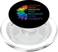 Love Peace Diversity Inclusion Equality Human Rights Rainbow PopSockets PopGrip for MagSafe