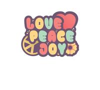 Love Peace Joy Sweatshirt - White - L - White