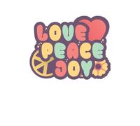 Love Peace Joy Women's T-Shirt - White - XL - White