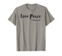 Love Peace Psalm Salvation Scripture Bible Verse Christian T-Shirt
