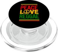 Love Peace Reggae Music Rastafari Roots Jamaican Rasta PopSockets PopGrip for MagSafe