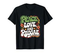 Love Peace Reggae Music Rastafari Roots Jamaican Rasta T-Shirt