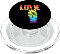 Love Peace Sign Rainbow Retro Style Design PopSockets PopGrip for MagSafe