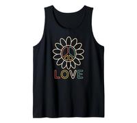 Love Peace Sign Spirituality Flower Power 60s 70s Hippie Tank Top