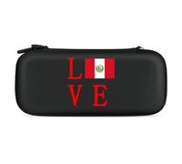 Love Peruvian Flag Protective Carrying Case for Switch Travel Cases Cover with Game Card Bag