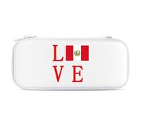 Love Peruvian Flag Protective Carrying Case for Switch Travel Cases Cover with Game Card Bag