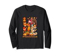 Love Phlebotomist Tools Thanksgiving Fall Leaves Turkey Long Sleeve T-Shirt