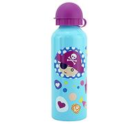 Love Pirates Sky Blue 500ml Kids Water Bottle - Drinks Bottle for School Kids, Personalised Water Bottle |Aluminium| Water bottles Kids Camping Hiking Picnic Ages 3+ Years