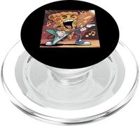 Love Pizza Slice Of Pizza Costume Guitar Rock and Roll Pizza PopSockets PopGrip for MagSafe