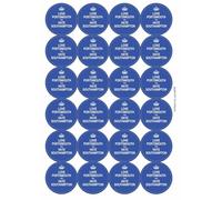 Love Portsmouth and Hate Southampton Circular Matt Paper Stickers A4 Sheet of 24 (Each Sticker is 45mm Diameter)