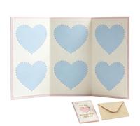 Love Postcard Set, Thank You Greeting Card, Romantic Handwritten Style Message Card with Envelope Design, Lightweight Paper Gift Cards Minimal Style, Birthday Use for Family